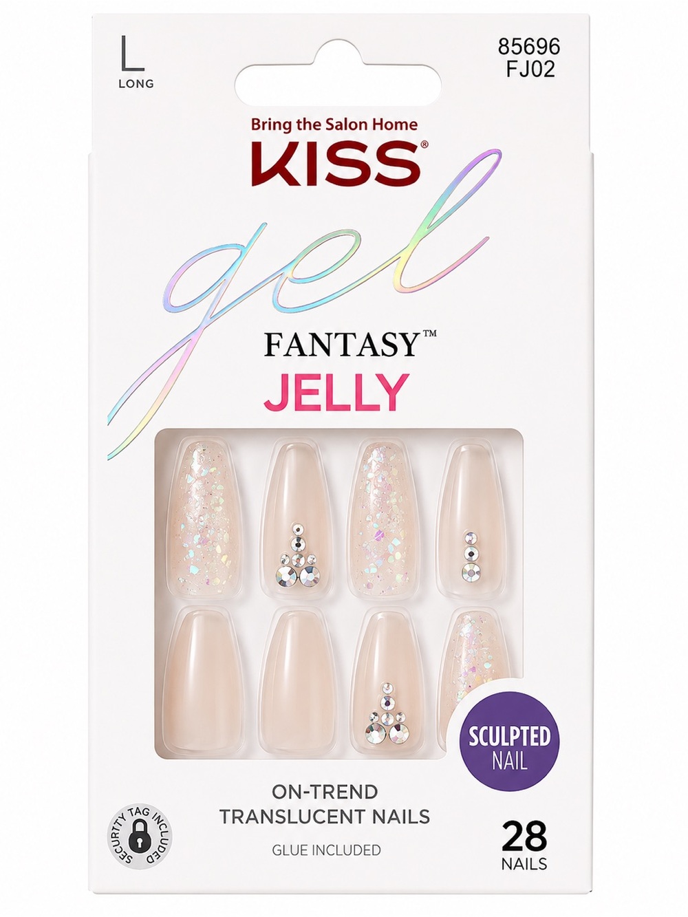 KISS Gel Fantasy Jelly Press on Translucent Nails